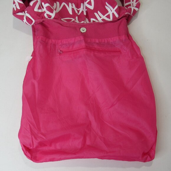 Nassau Bahamas Bohemian Crossbody Sling Tote Bag Pink/White/Green - Picture 3 of 7